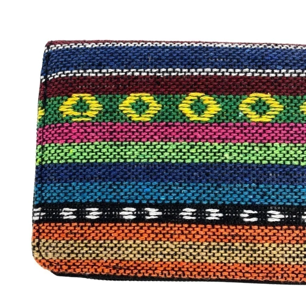 Southwestern Aztec Woven Wallet Wristlet